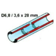 Tube, pyrocoated, LONGLIFE, Thermo Electron (Unicam), 10 pcs (56UN006)