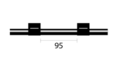 Viton Peristaltic Pump Tubing, 2 Bridged, 127 mm