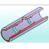 Tube, pyrocoated, with rings, Agilent (Varian), 10 pcs (56VA002)