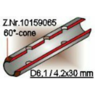 Tube, uncoated, 5 holes 60°, 10 pcs (56Shi18)