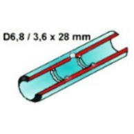 Tube, pyrocoated, halfrings for Thermo Electron (Unicam), 10 pcs (56UN004)