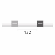 Contour Flared-end PVC Peristaltic Pump Tubing, 2 Bridged, 152 mm