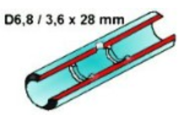 Tube, pyrocoated, halfrings for Thermo Electron (Unicam), 10 pcs (56UN004)