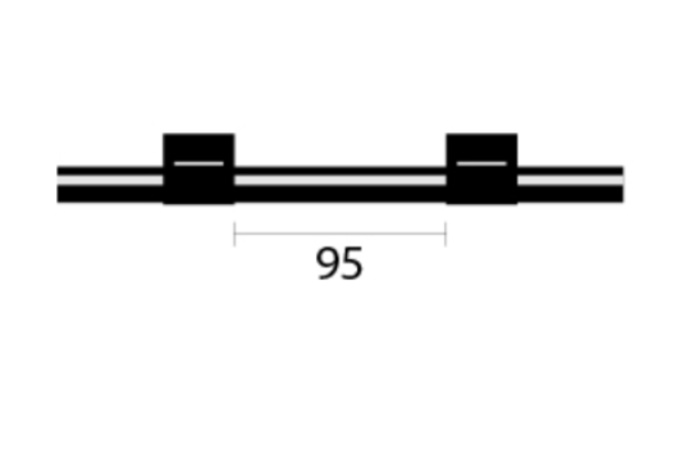 Viton Peristaltic Pump Tubing, 2 Bridged, 127 mm