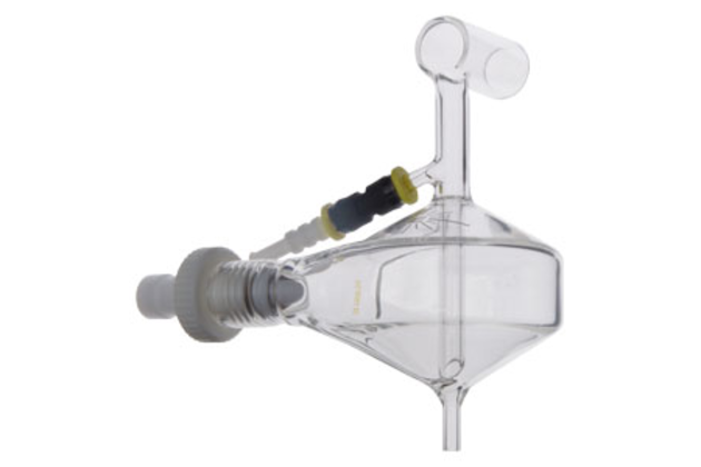 Twister Spray Chamber with Aux Port & Helix (Organics), 50ml cyclonic, Borosilicate glass