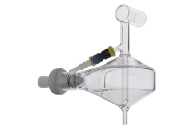 Twister Spray Chamber with Aux Port & Helix (Organics), 50ml cyclonic, Borosilicate glass (20-809-0004HE)