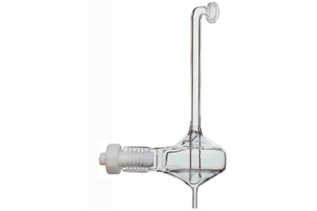 Twister Spray Chamber with Long Neck and Helix , 50ml cyclonic, Borosilicate glass (20-809-0243HE)