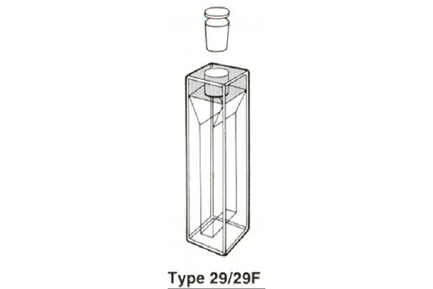 Cell, Type 29F –Semi Micro Fluorimeter with Stopper