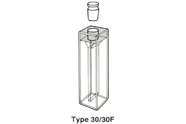 Cell, Type 30F – Micro Fluorimeter with Stopper