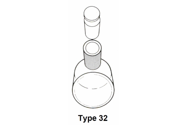Cell, Type 32 – Cylindrical One Stopper