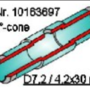 Tube, pyrocoated 60°, Shimadzu (56Shi11)