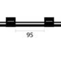 Viton Peristaltic Pump Tubing, 2 Bridged, 127 mm